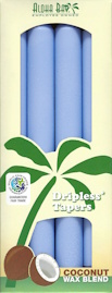 Light Blue Coconut Tapers: 4 Pack