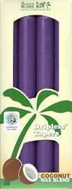 Violet Coconut Tapers: 4 Pack