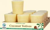 Cream Coconut Votives - Fragrance Free